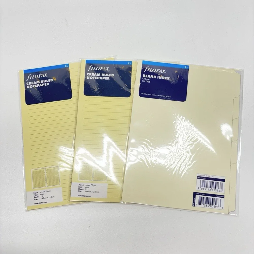 Filofax The Original A5 Leather Organiser Yellow Made in UK w/ Extras READ DESCR